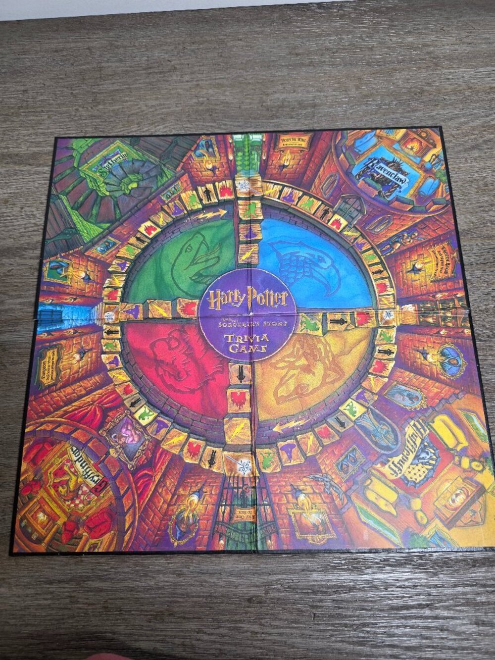 Harry Potter and the Sorcerer's Stone Trivia Game Replacement Game Board READ